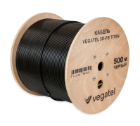 Кабель коаксиальный VEGATEL 5D-FB (Titan, черный)