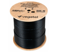 Кабель коаксиальный VEGATEL RG-58 A/U (ГОСТ, PVC, черный) бухта 500м