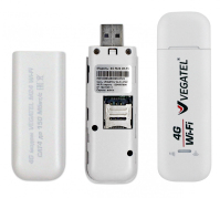 4G модем VEGATEL M24 Wi-Fi роутер c пигтейлами SMA, белый