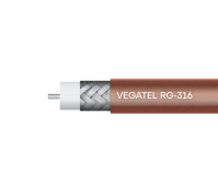 Кабель коаксиальный VEGATEL RG-316 B/U, бухта 100 м