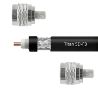 Кабельная сборка 5D/FB (Titan, черный) (N-male - N-male) 1м