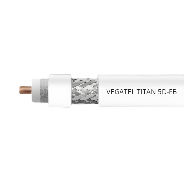 Кабельная сборка 5D/FB (Titan, белый) (SMA-male - SMA-female)
